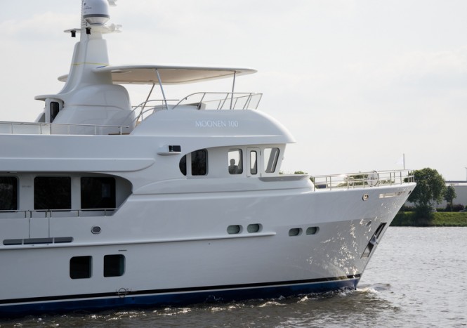 Moonen 100 superyacht Hull YN195 - side view Moonen 100 superyacht Hull YN195 - side view
