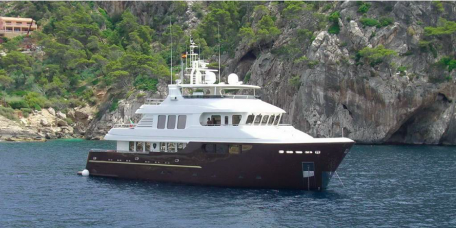 2013 refitted Drettmann explorer yacht Bandito 90 at the upcoming boat shows
