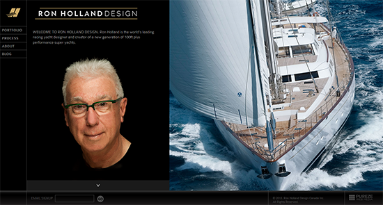 New Website and Corporate Branding Launched by World’s Leading Yacht Designer Ron Holland