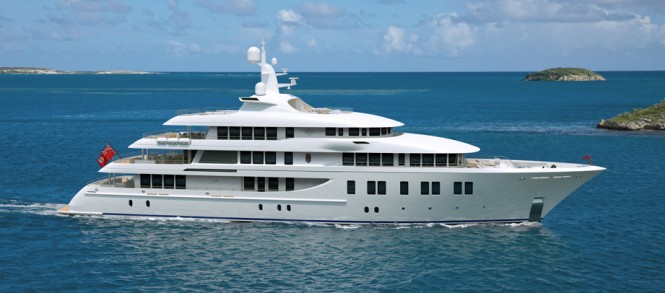 New 66m motor yacht INVICTUS (Project INVADER, hull 211042) launched by Delta Marine