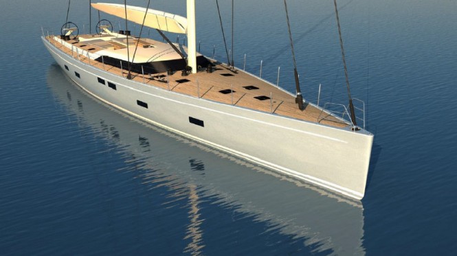 New Southern Wind SW 102 sailing yacht FARFALLA (hull #3) with launch in early summer 2014