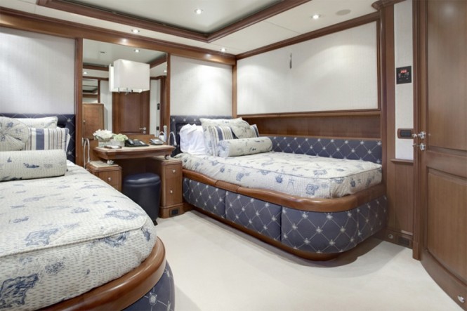 Superyacht JO - Ralph Lauren Guest Twin Room Superyacht JO - Ralph Lauren Guest Twin Room