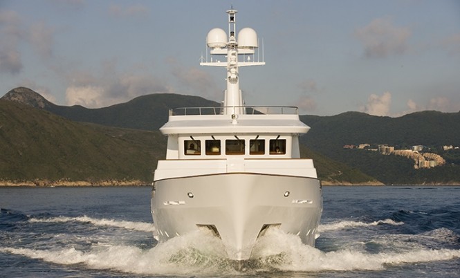 Superyacht Relentless - front view Photo by N. Rabinowitz Superyacht Relentless - front view Photo by N. Rabinowitz