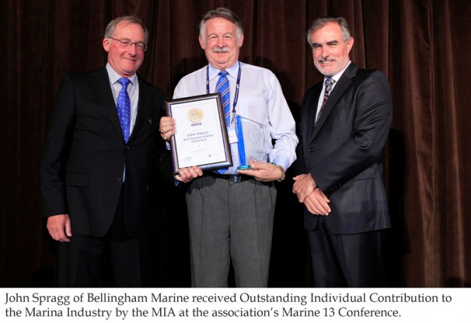 Bellingham Marine’s John Spragg awarded at Marine 13 Conference by MIA