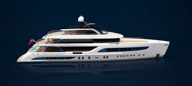 New 55m motor yacht Admiral 55 by Admiral Tecnomar with delivery in Spring 2016