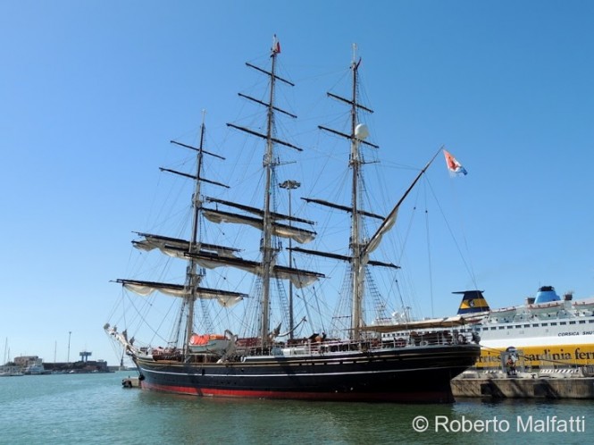 Photos of 75m Tall Ship STAD AMSTERDAM in Tuscany, Italy