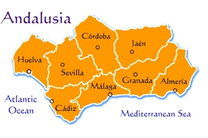Andalusia - Map Andalusia - Map