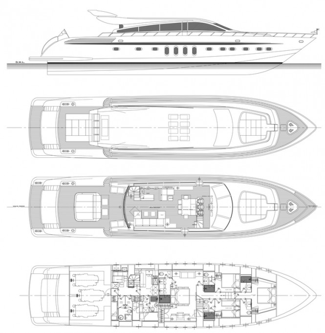 Azul 31 Yacht Special K - Layout Azul 31 Yacht Special K - Layout