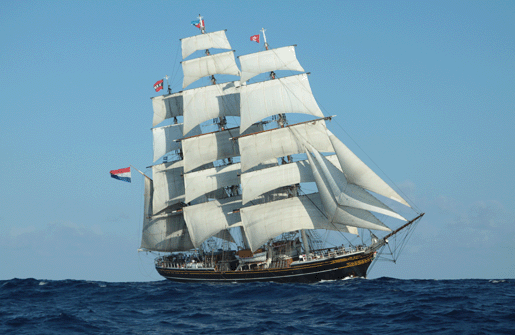 King Willem-Alexander of the Netherlands on board Dykstra-designed STAD AMSTERDAM Yacht