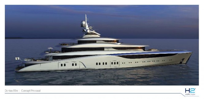 Dorries Maritime Services’ first platform based on 85m Blohm&Voss mega yacht GRACEFUL ready