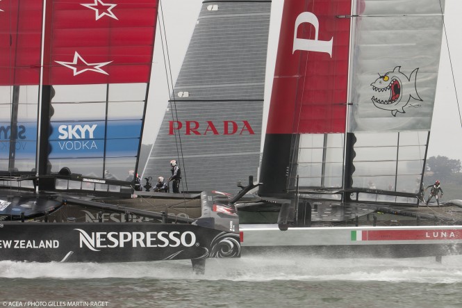 Emirates Team New Zealand and Luna Rossa Challenge