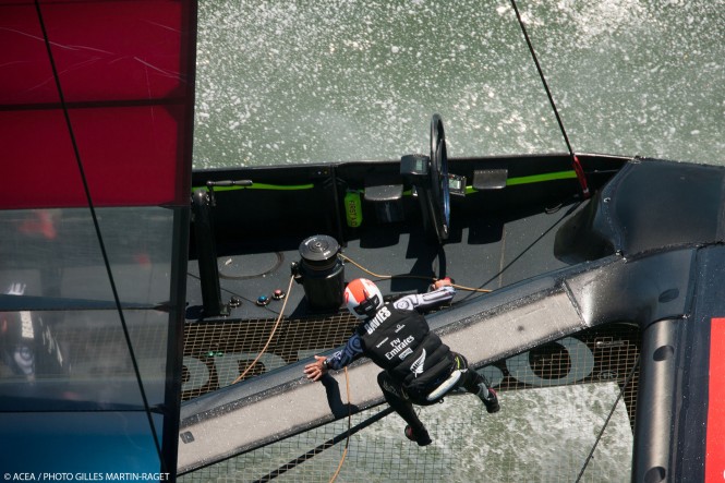 Emirates Team New Zealand in action Emirates Team New Zealand in action