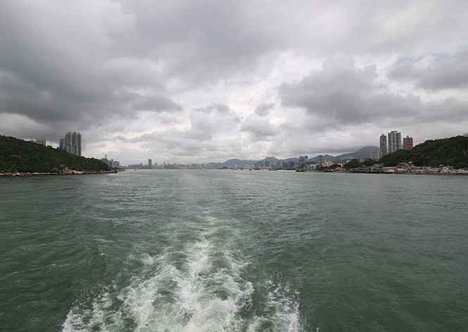 Hong Kong from aboard N120 Yacht Aurora