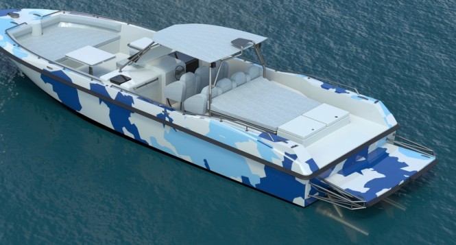 Hornet Superyacht Tender - aft view Hornet Superyacht Tender - aft view