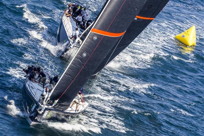 Luxury yacht Stig chases Bella Mente yacht - Photo by Rolex Carlo Borlenghi Luxury yacht Stig chases Bella Mente yacht - Photo by Rolex Carlo Borlenghi