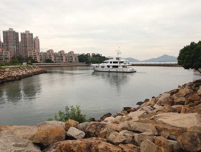 Motor yacht Aurora in Hong Kong Motor yacht Aurora in Hong Kong