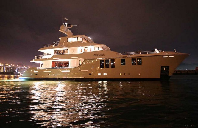 New photos of Nordhavn 120 luxury yacht AURORA from her delivery