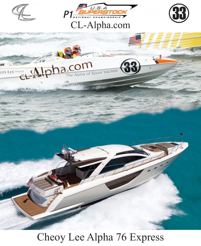 Cheoy Lee to attend P1 Superstock USA Championship Race with Alpha 76 Express Yacht on display for viewing