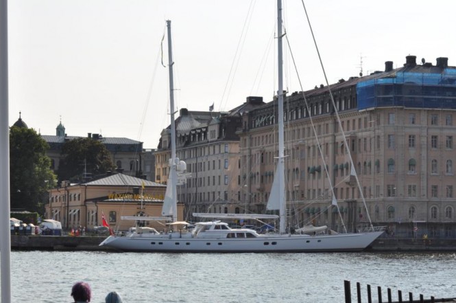 Two outstanding Ron Holland-designed cruising superyachts visited Stockholm