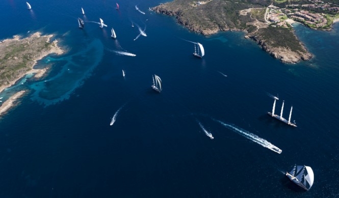 Aerial view of Perini Navi Cup 2013 Fleet Photo: Studio Borlenghi/Stefano Gattini Aerial view of Perini Navi Cup 2013 Fleet Photo: Studio Borlenghi/Stefano Gattini