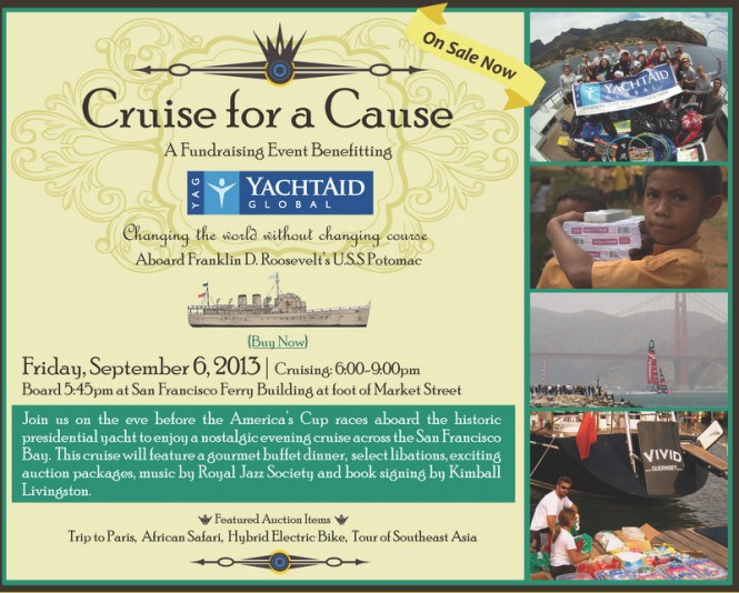 YachtAid Global to host fundraising cruise aboard historic presidential yacht U.S.S. Potomac