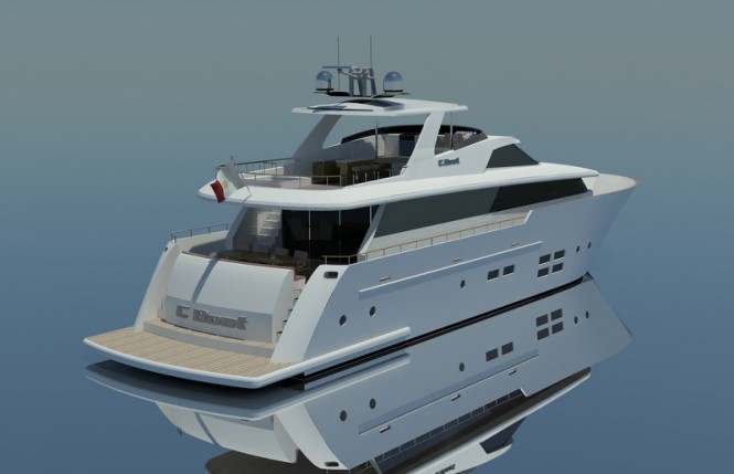 C.Boat 28 Sport Yacht - aft view C.Boat 28 Sport Yacht - aft view
