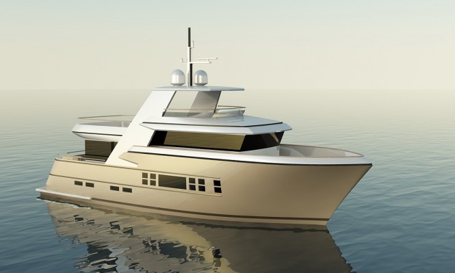 Keel laying of Drettmann’s new 24m Explorer Yacht at Acico in the Netherlands
