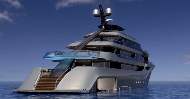 Illusion Yacht Concept - aft view Illusion Yacht Concept - aft view