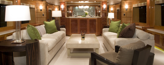 Mia Elise motor yacht main saloon - Photo courtesy of Superyacht Interiors New Zealand Mia Elise motor yacht main saloon - Photo courtesy of Superyacht Interiors New Zealand