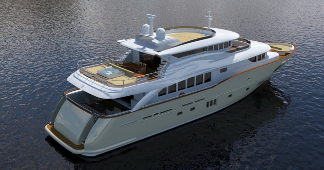 Navetta 30 Yacht - aft view Navetta 30 Yacht - aft view