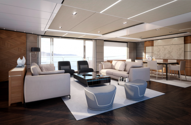 Princess 35M yacht interior Princess 35M yacht interior