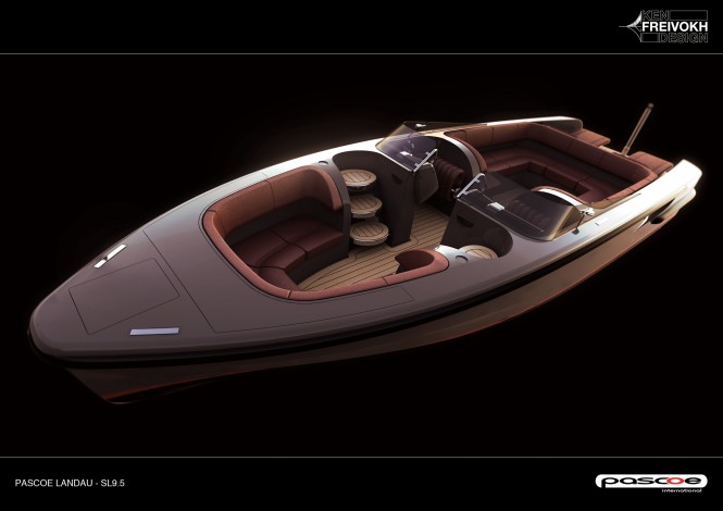 Rendering of Pascoe Landau yacht tender Rendering of Pascoe Landau yacht tender