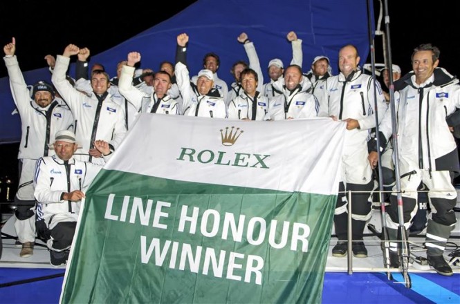 Maxi yacht EUROPA 2 takes line honours at 2013 Rolex Fastnet Race