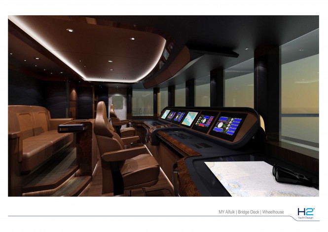 Superyacht Alfulk - Wheelhouse