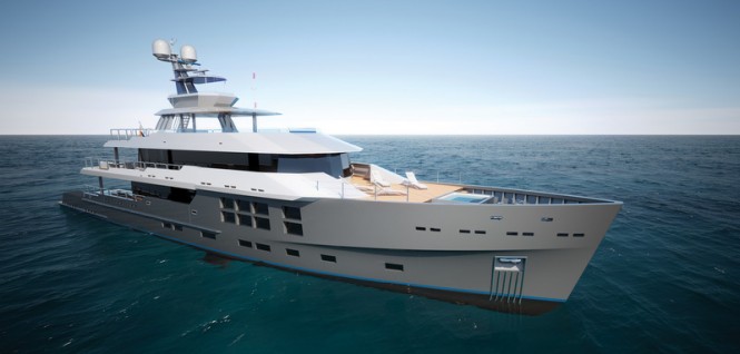 Superyacht BIG STAR project - front view Superyacht BIG STAR project - front view
