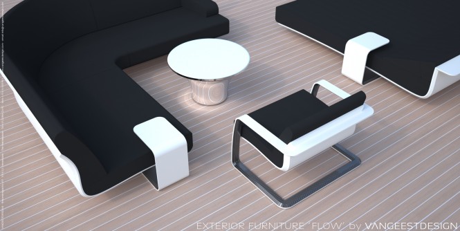 Superyacht outdoor furniture by Van Geest Design