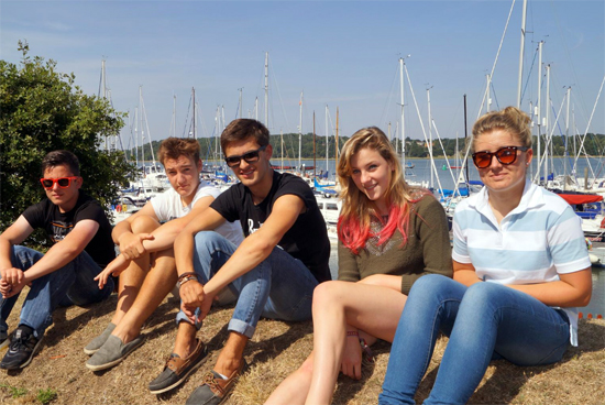 Winners of MDL Sail Training Awards 2013 enjoying trip aboard JOHN LAING Yacht
