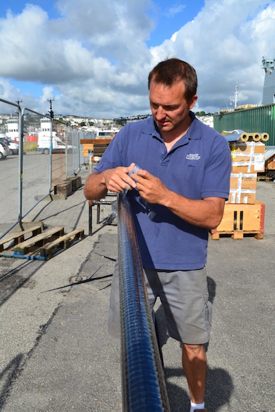M5 yacht’s record-breaking forestay unwrapped