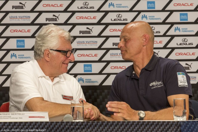 Luna Rossa Challenge and Artemis Racing on Louis Vuitton Cup Semifinal