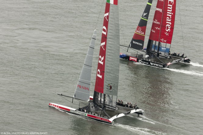 Emirates Team New Zealand standing two wins away from becoming Louis Vuitton Cup 2013 Winner