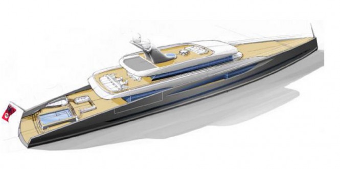 Royal Huisman and Andrew Winch Designs unveil 80m mega yacht DART concept at Monaco Yacht Show