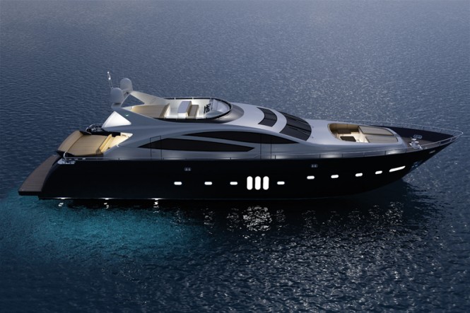 95 Sport yacht concept by night 95 Sport yacht concept by night