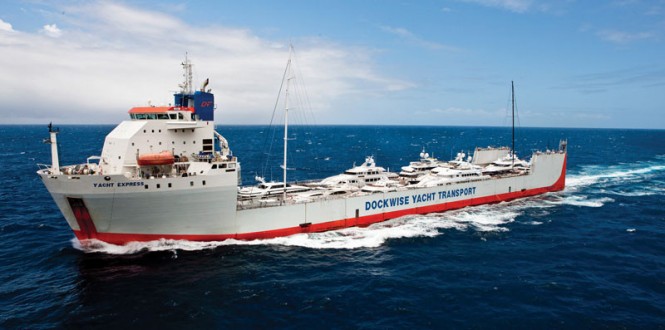 Dockwise Yacht Transport books Motor Yacht Galactica Star