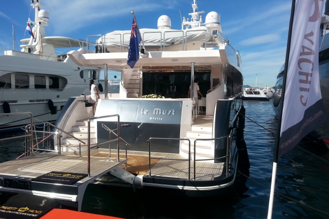 Gulf Craft’s Majesty 105 luxury yacht LE MUST at Cannes Boat Show 2013