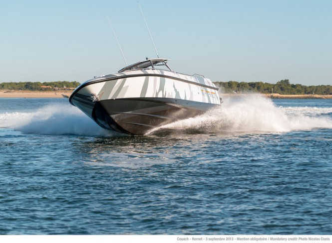Hornet 1300 mega yacht tender - front view Hornet 1300 mega yacht tender - front view