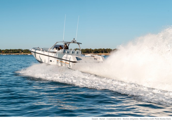 Hornet 1300 yacht tender - aft view Hornet 1300 yacht tender - aft view
