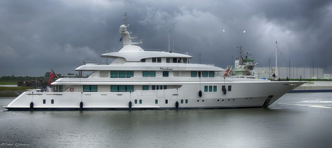 Interior modifications for 63m mega yacht MERIDIAN at ICON Yachts