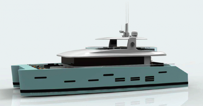 Luxury power catamaran KINGCAT 80 by Ivan Erdevicki and Kingship