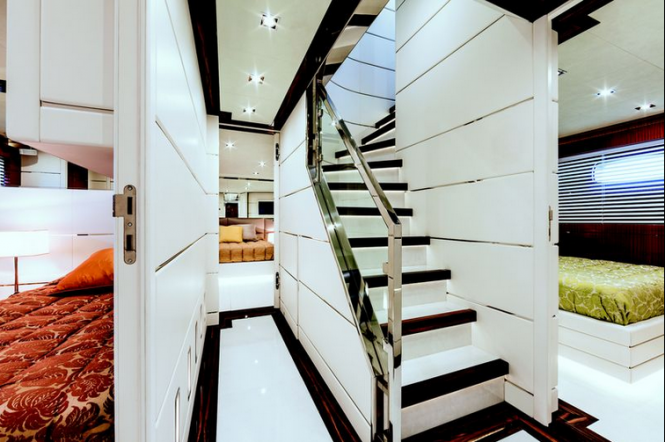 Luxury superyacht Nameless - Stairway Luxury superyacht Nameless - Stairway