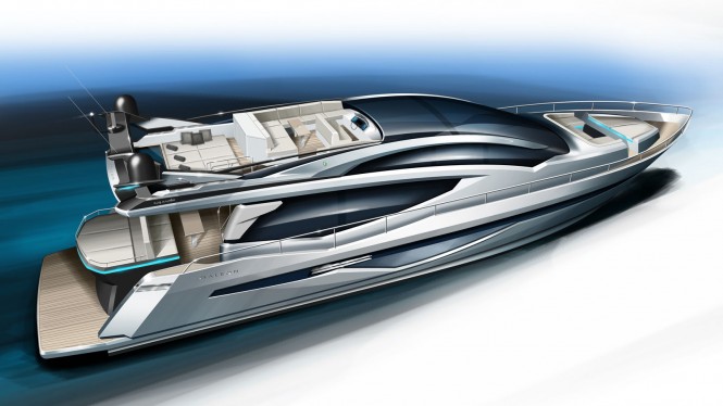 Luxury yacht Galeon 820 Skydeck project Luxury yacht Galeon 820 Skydeck project